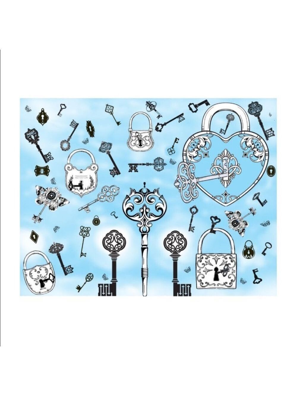 25 10X13 Poly Mailers Skeleton Key and Padlocks Shipping Envelopes PRICE IS FIRM - Picture 11 of 11